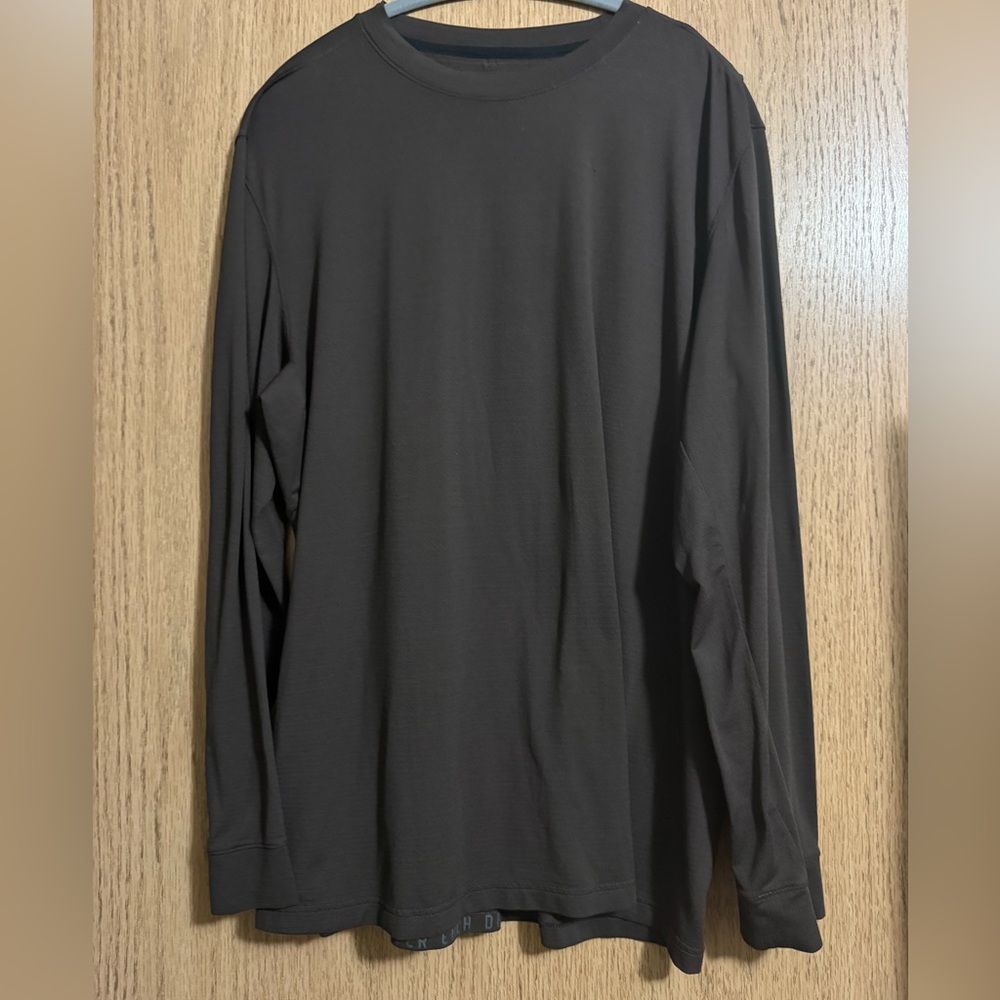 lululemon athletica Dark Gray Long Sleeve Men's Shirt